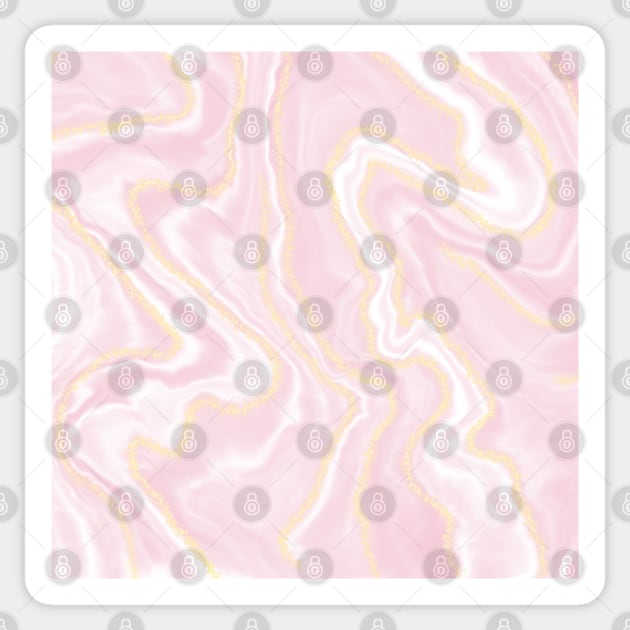 Soft pastel pink marble design Sticker by Alice_creates